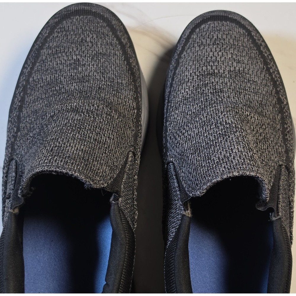 Tansmith Gray Black Knit Slip-On Casual Shoes Men's US 11 Lightweight 476619